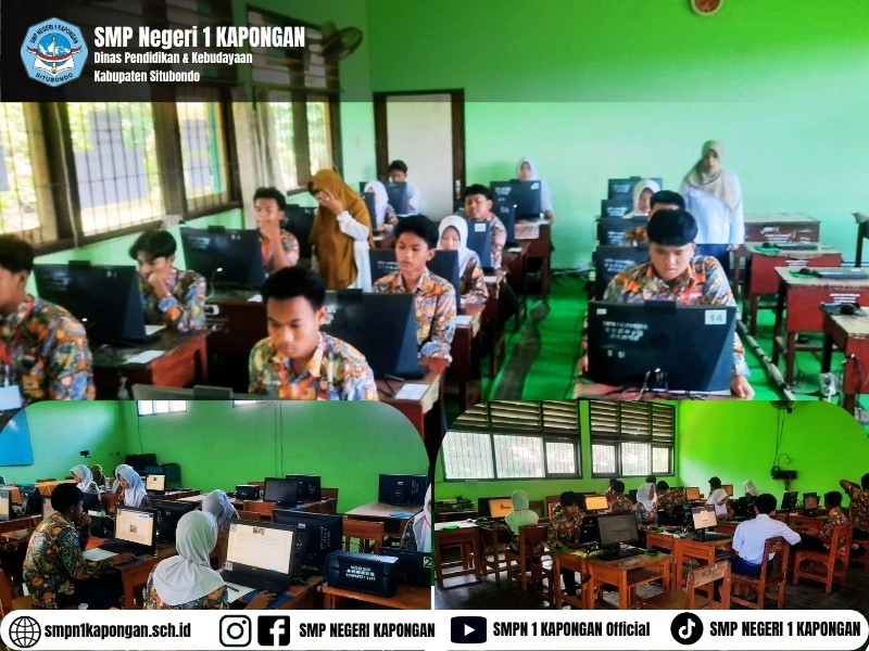 Pelaksanaan Tes Kompetensi Akademik (TKA) Kelas IX Gelombang 2 SMP Negeri 1 Kapongan Tahun 2026