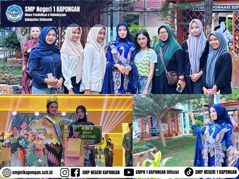 Siswi SMPN 1 Kapongan  Maycila Putri Ardila Melaju ke Grand Final Duta Pelajar dan Raih Predikat Best Costume