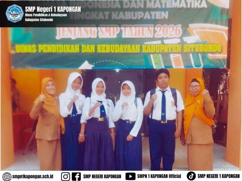 SMPN 1 Kapongan Ikuti Lomba Bahasa Indonesia dan Matematika Tingkat Kabupaten