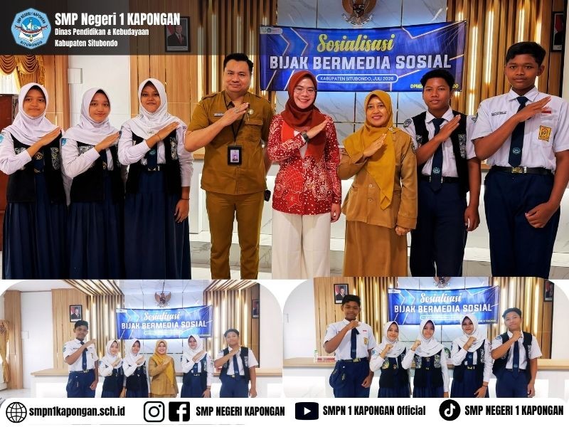 SMPN 1 Kapongan Ikuti Sosialisasi Bijak Bermedia Sosial Bersama PKK Kabupaten Situbondo