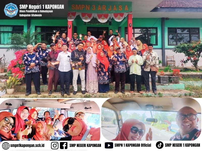 Mengantar Langkah Baru Bapak Yulianto, S.Or.: Keluarga Besar SMPN 1 Kapongan Berkunjung ke SMPN 3 Arjasa