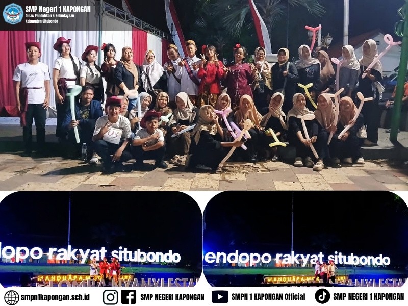 Semarak HUT ke-81 RI Siswa-Siswi SMPN 1 Kapongan Ikuti Lomba Nyanyi Estafet Tingkat Kabupaten