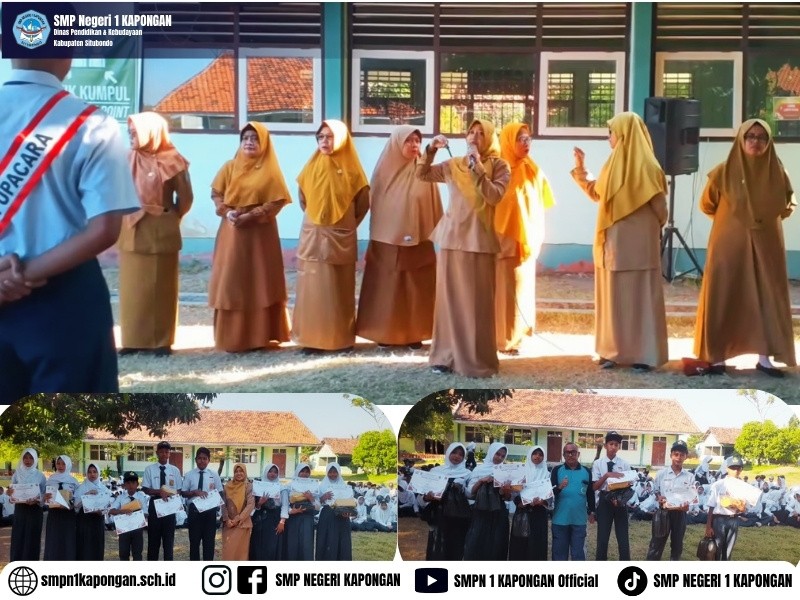 Semarak HUT ke-81 RI SMPN 1 Kapongan Gelar Apel dan Bagikan Hadiah kepada Para Pemenang Lomba