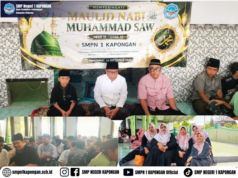 SMPN 1 Kapongan Peringati Maulid Nabi Muhammad SAW 1448 H dengan Meneladani Akhlak dan Sunnah Rasulullah