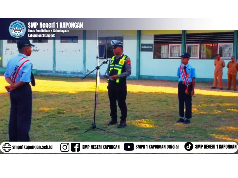Upacara Bendera dan Sosialisasi Tertib Berlalu Lintas Bersama Satlantas Polres Situbondo