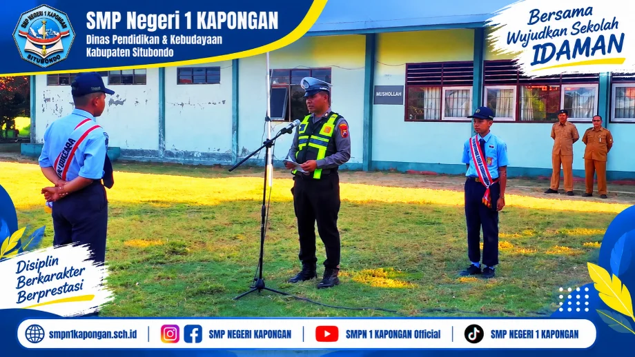 Upacara Bendera dan Sosialisasi Tertib Berlalu Lintas Bersama Satlantas Polres Situbondo